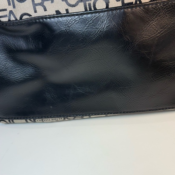 Kenneth Cole Reaction Logo Handbag shoulder double strap med neutral minimalist - Picture 3 of 7